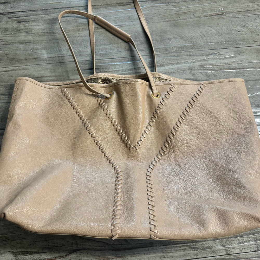 Saint Laurent Large Neo Double Reversible Leather Tote